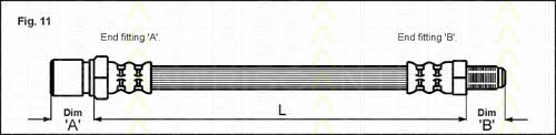 815028204 Triscan Brake Hose