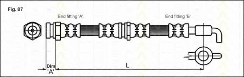 Triscan 8150 13212 Brake Hose 815013212