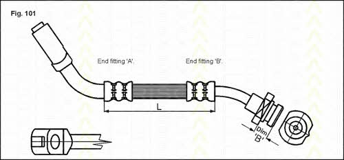 Triscan 8150 14116 Brake Hose 815014116