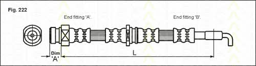 815042211 Triscan Brake Hose