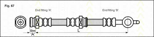 Triscan 8150 50105 Brake Hose 815050105