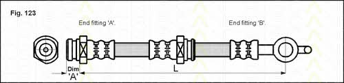 Triscan 8150 50215 Brake Hose 815050215