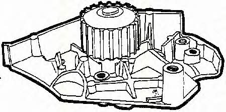 Triscan 8600 10001 Water pump 860010001