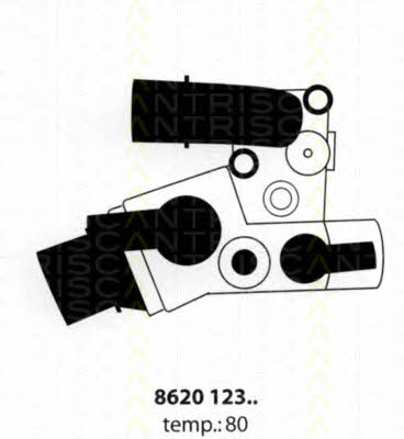 Triscan 8620 12380 Thermostat, coolant 862012380