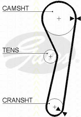 Triscan 8645 5092 Timing belt 86455092