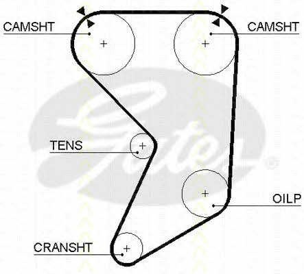 Triscan 8645 5196 Timing belt 86455196