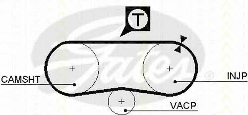 Triscan 8645 5134 Timing belt 86455134