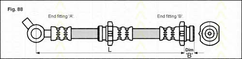 Triscan 8150 14147 Brake Hose 815014147