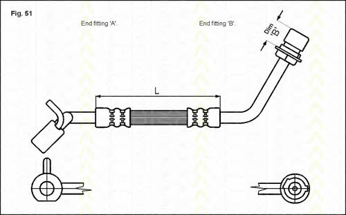 Triscan 8150 16115 Brake Hose 815016115