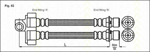 Triscan 8150 16221 Brake Hose 815016221