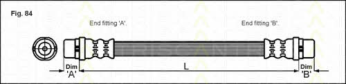 Triscan 8150 29109 Brake Hose 815029109 815029109 Triscan Brake Hose