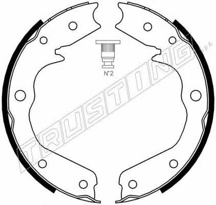 Trusting 073.173 Parking brake shoes 073173