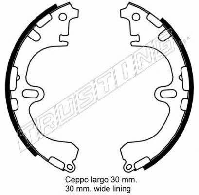 Trusting 115.303 Brake shoe set 115303