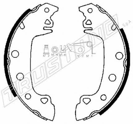 Trusting 7411 Brake Pad Set, disc brake 7411