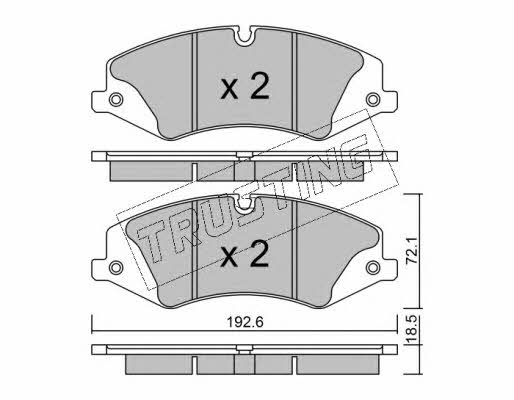 Trusting 853.0 Brake Pad Set, disc brake 8530