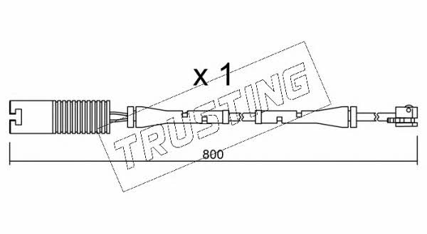 Trusting SU.083 Warning contact, brake pad wear SU083