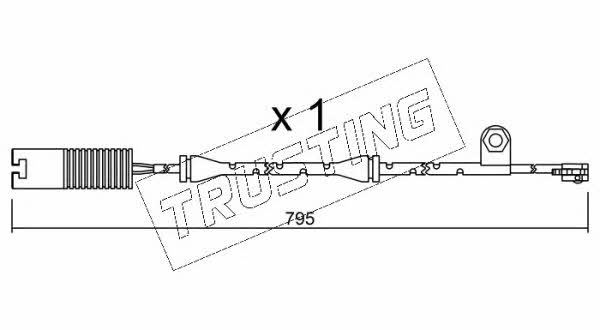 Trusting SU.152 Warning contact, brake pad wear SU152