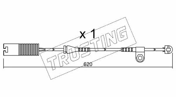 Trusting SU.154 Warning contact, brake pad wear SU154