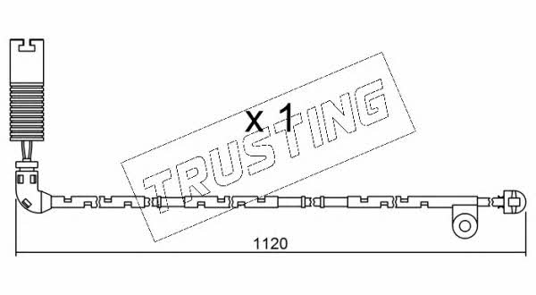 Trusting SU.156 Warning contact, brake pad wear SU156