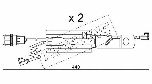 Trusting SU.179K Warning contact, brake pad wear SU179K