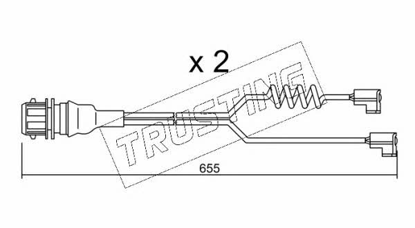 Trusting SU.186K Warning contact, brake pad wear SU186K