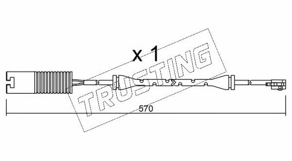 Trusting SU.208 Warning contact, brake pad wear SU208