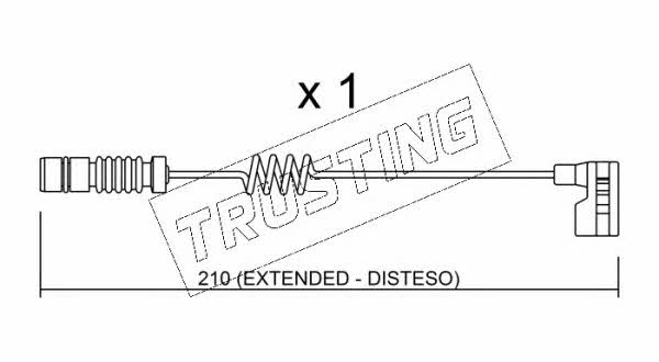 Trusting SU.209 Warning contact, brake pad wear SU209