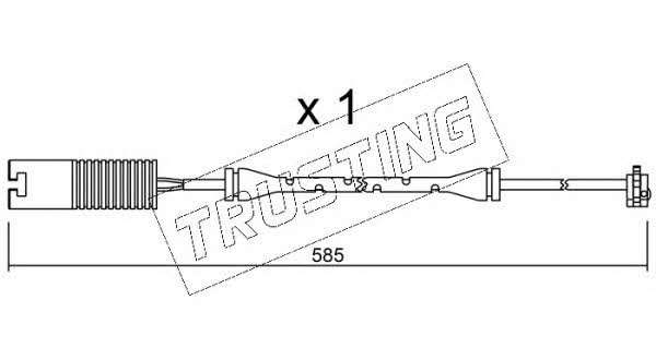 Trusting SU.250 Warning contact, brake pad wear SU250