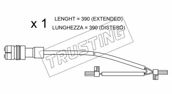 Trusting SU.264 Warning contact, brake pad wear SU264