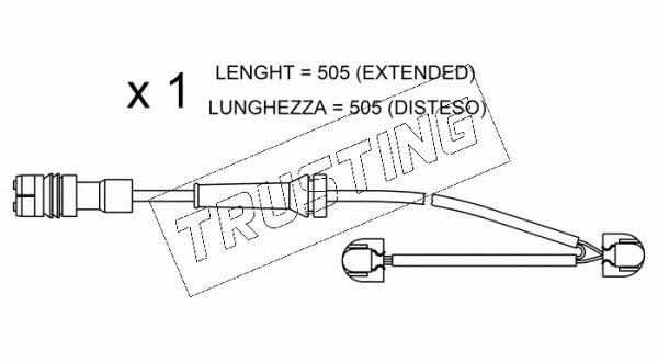 Trusting SU.266 Warning contact, brake pad wear SU266
