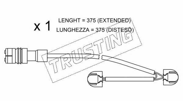 Trusting SU.267 Warning contact, brake pad wear SU267