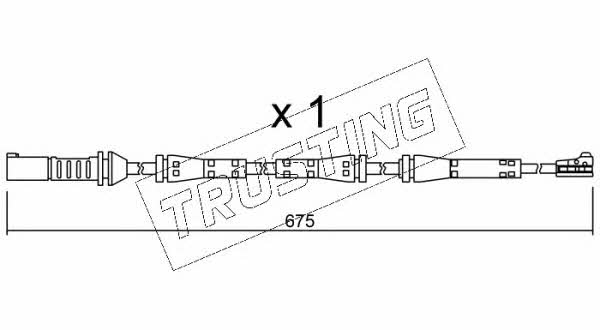 Trusting SU.278 Warning contact, brake pad wear SU278