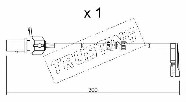 Trusting SU.292 Warning contact, brake pad wear SU292