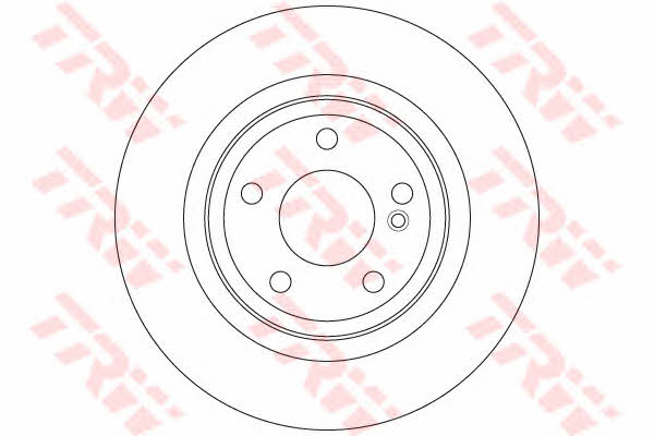 TRW DF6358 Rear brake disc, non-ventilated DF6358