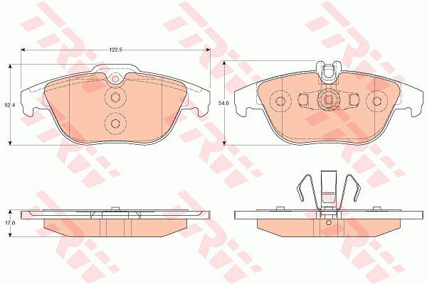 TRW COTEC brake pad set TRW GDB2051