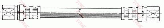 Flexible brake line Fiat 126: PHA123 TRW Brake Hose