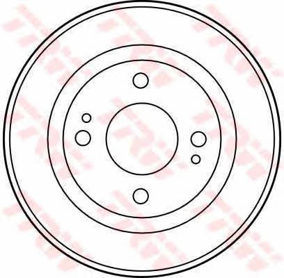 TRW DB4169 Brake drum DB4169