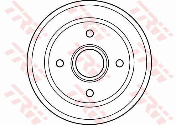 Rear brake drum TRW DB4304