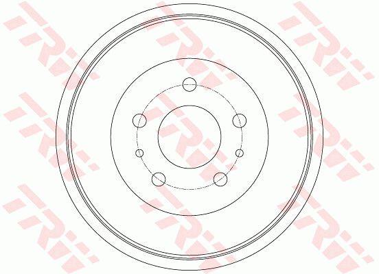Rear brake drum TRW DB4427