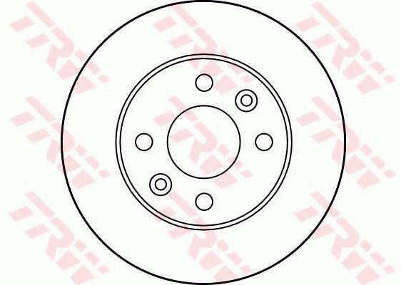 TRW Unventilated front brake disc – price 80 PLN