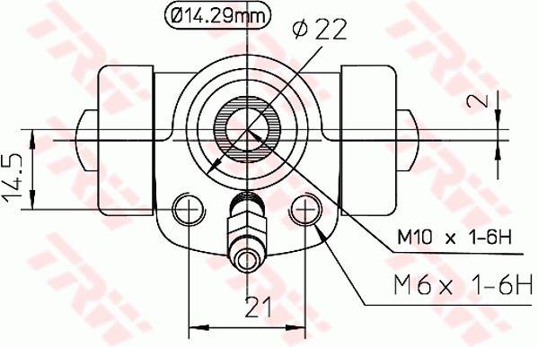 Wheel Brake Cylinder TRW BWA108
