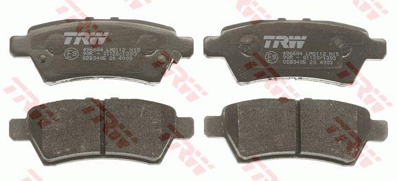 TRW GDB3405 TRW COTEC disc brake pads, set GDB3405