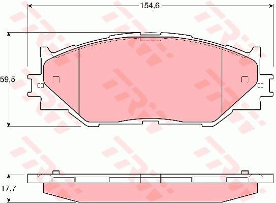 TRW TRW COTEC disc brake pads, set – price 186 PLN