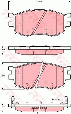 TRW TRW COTEC brake pad set – price 113 PLN