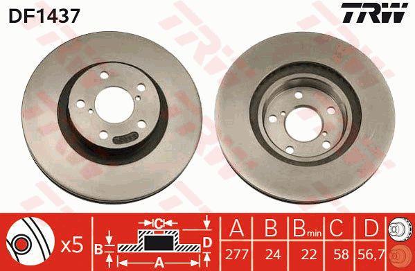 Buy TRW DF1437 – good price at EXIST.AE!