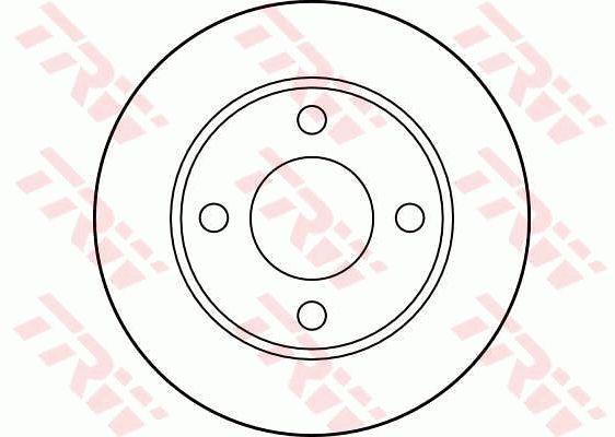 Rear solid brake disc TRW DF1526