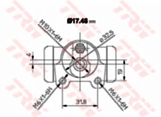 Wheel Brake Cylinder TRW BWA129
