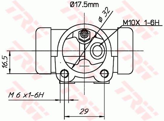 TRW BWC161 Wheel Brake Cylinder BWC161