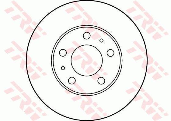Front vented brake disc TRW DF2721