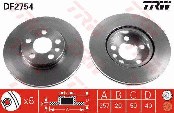 Buy TRW DF2754 – good price at EXIST.AE!